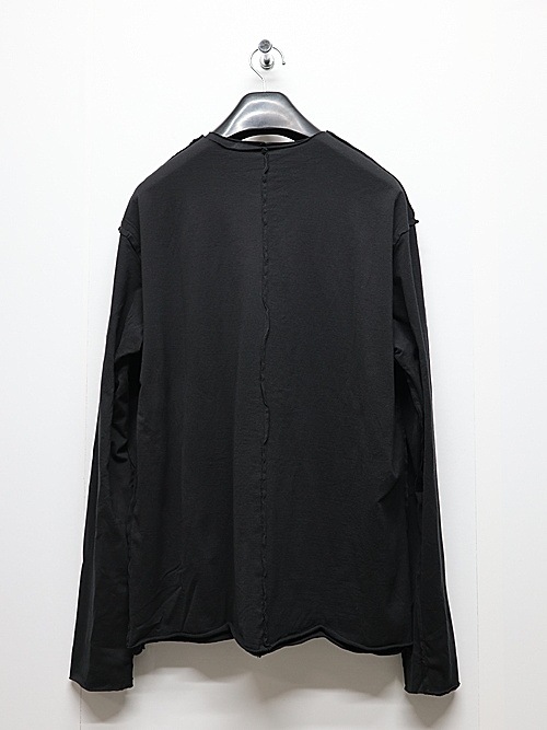 ATTACHMENT�������å�����/80/2 PIMA CO JERSEY SLIM FIT LAYERED L/S TEE/BLACK