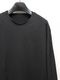 ATTACHMENT�������å�����/80/2 PIMA CO JERSEY SLIM FIT LAYERED L/S TEE/BLACK