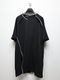 Ground Y�����饦��ɥ磻/BELLY SLUB JERSEY FRONT RAGLAN SLIT SHORT SLEEVED T/BLACK