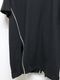 Ground Y�����饦��ɥ磻/BELLY SLUB JERSEY FRONT RAGLAN SLIT SHORT SLEEVED T/BLACK