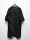 Ground Y�����饦��ɥ磻/BELLY SLUB JERSEY FRONT RAGLAN SLIT SHORT SLEEVED T/BLACK