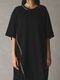 Ground Y�����饦��ɥ磻/BELLY SLUB JERSEY FRONT RAGLAN SLIT SHORT SLEEVED T/BLACK