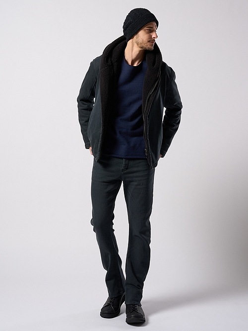 (ͽ���ʡ�10��11������ͽ��/wjk�����֥른��������/denim jersey 3D banana flare pants/black used