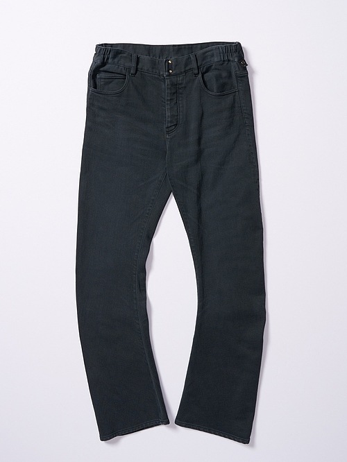 (ͽ���ʡ�10��11������ͽ��/wjk�����֥른��������/denim jersey 3D banana flare pants/black used