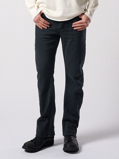 (ͽ���ʡ�10��11������ͽ��/wjk�����֥른��������/denim jersey 3D banana flare pants/black used