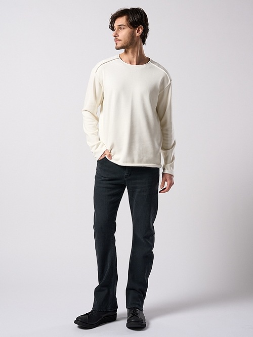 (ͽ���ʡ�10��11������ͽ��/wjk�����֥른��������/denim jersey 3D banana flare pants/black used