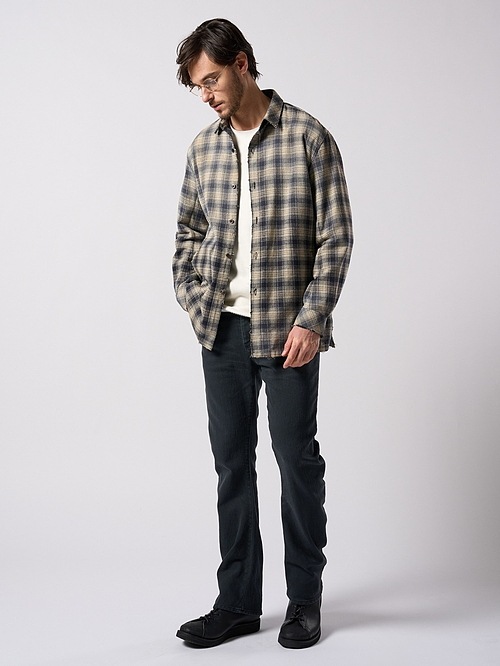 (ͽ���ʡ�10��11������ͽ��/wjk�����֥른��������/denim jersey 3D banana flare pants/black used