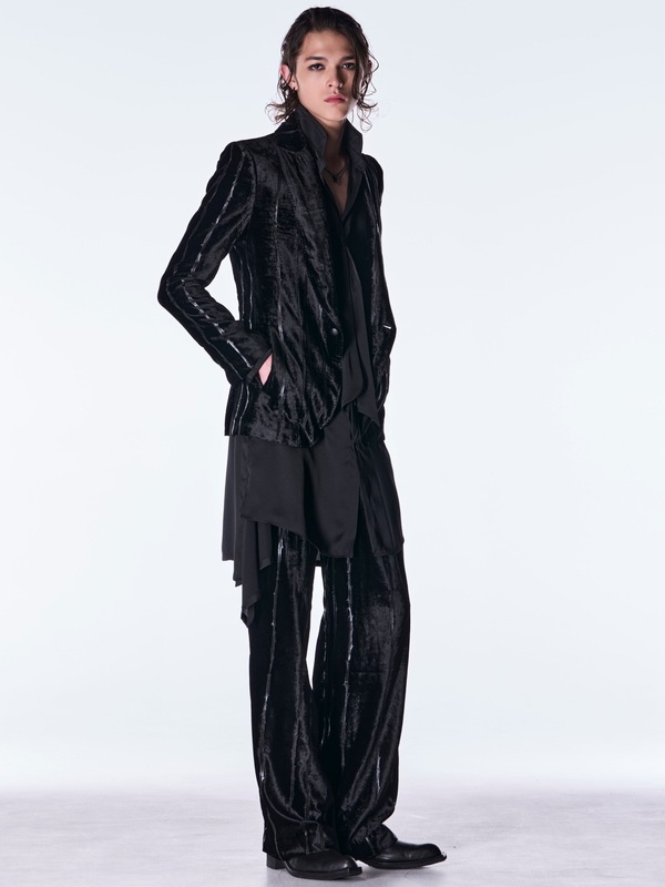 (ͽ���ʡ�10������11������ͽ��/kiryuyrik������奦����奦/TOGE Velvet Wide Slacks/Black