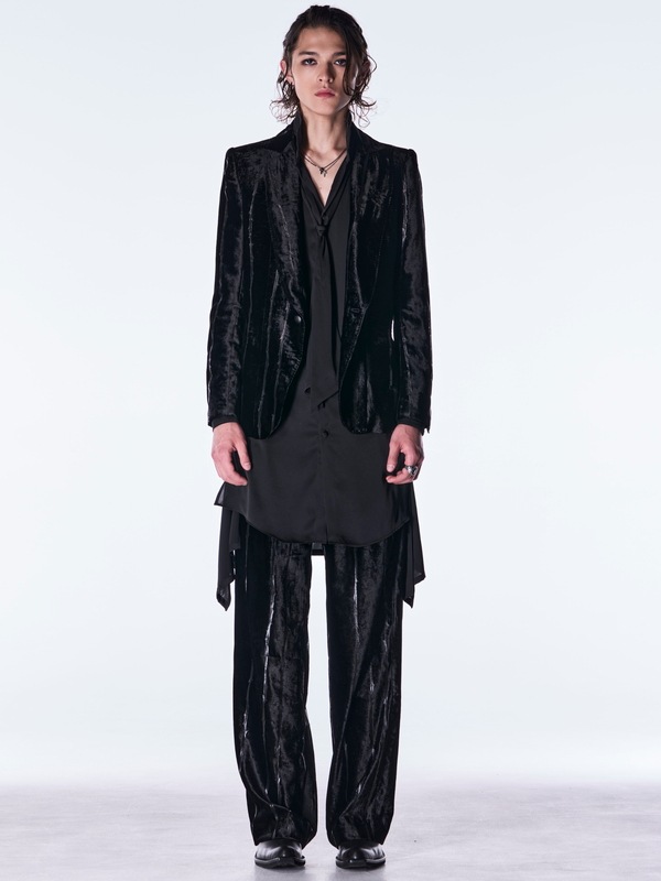 (ͽ���ʡ�10������11������ͽ��/kiryuyrik������奦����奦/TOGE Velvet Wide Slacks/Black