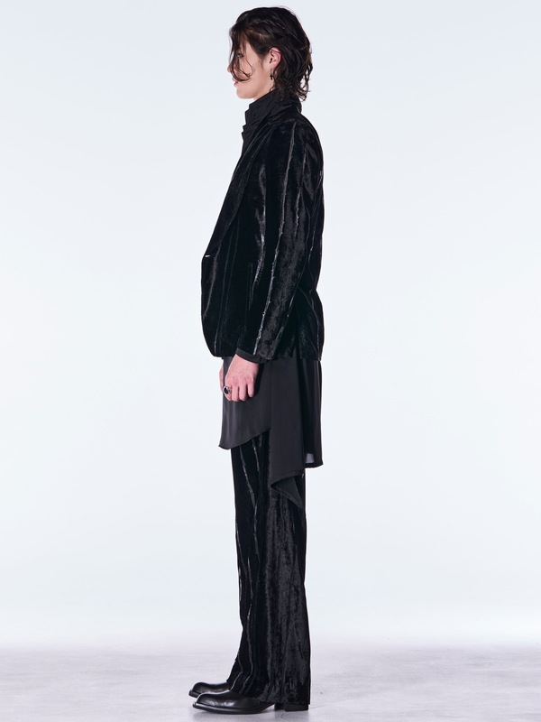 (ͽ���ʡ�10������11������ͽ��/kiryuyrik������奦����奦/TOGE Velvet Wide Slacks/Black
