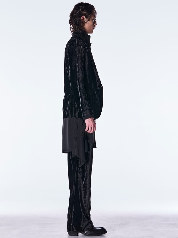 (ͽ���ʡ�10������11������ͽ��/kiryuyrik������奦����奦/TOGE Velvet Wide Slacks/Black