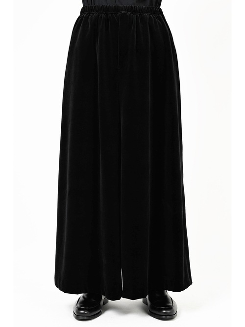LAD MUSICIANå ߥ塼/T/C VELOUR HAKAMA PANTS/BLACK
