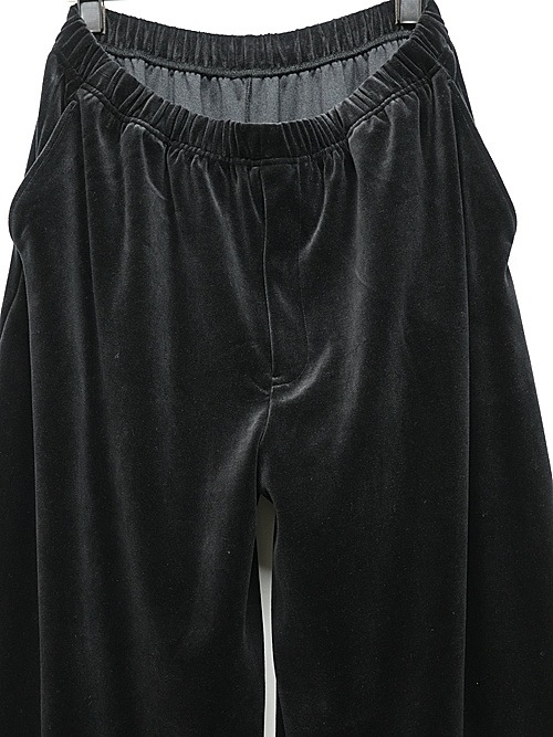 LAD MUSICIANå ߥ塼/T/C VELOUR HAKAMA PANTS/BLACK