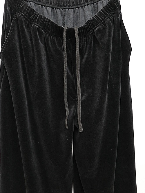 LAD MUSICIANå ߥ塼/T/C VELOUR HAKAMA PANTS/BLACK