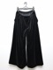 LAD MUSICIANå ߥ塼/T/C VELOUR HAKAMA PANTS/BLACK