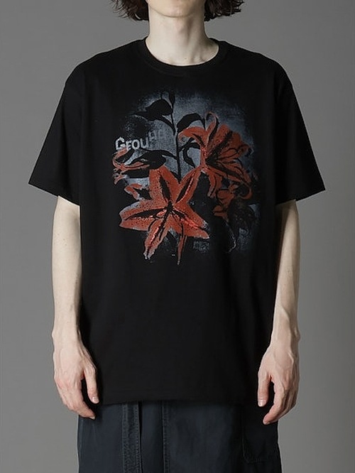 Ground Y�����饦��ɥ磻/20/cotton jesey Lilly/BLACK