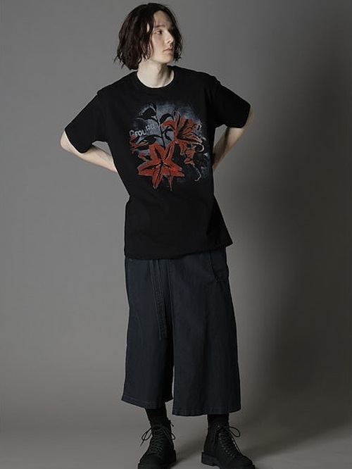 Ground Y�����饦��ɥ磻/20/cotton jesey Lilly/BLACK