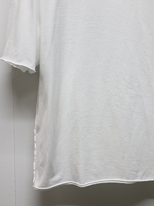 ATTACHMENT�������å�����/80/2 PIMA CO JERSEY OVERSIZED LAYERED S/S TEE/WHITE