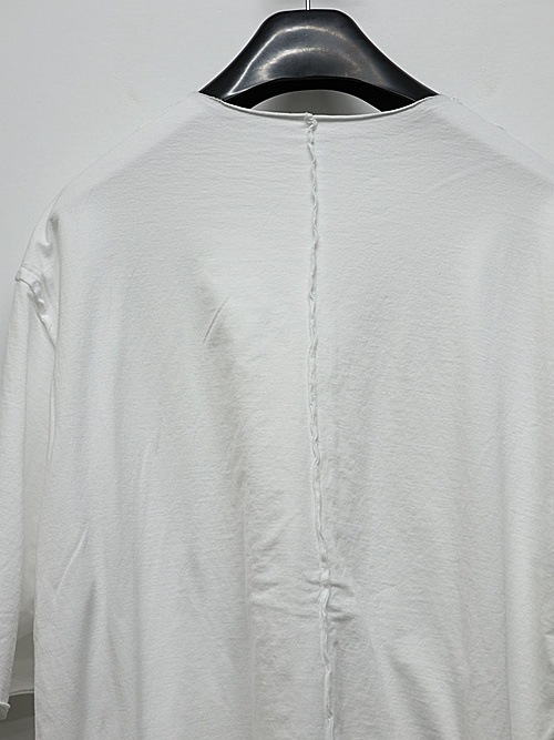 ATTACHMENT�������å�����/80/2 PIMA CO JERSEY OVERSIZED LAYERED S/S TEE/WHITE