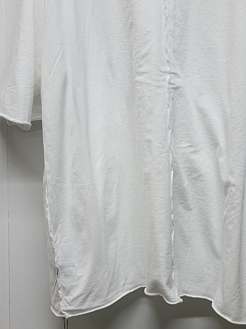 ATTACHMENT�������å�����/80/2 PIMA CO JERSEY OVERSIZED LAYERED S/S TEE/WHITE