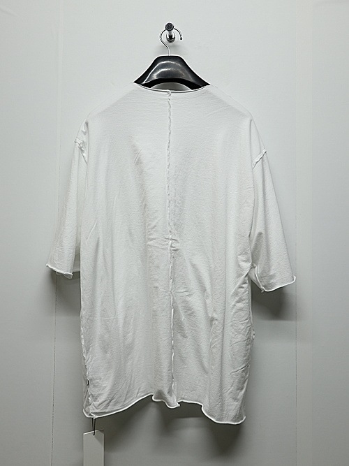 ATTACHMENT�������å�����/80/2 PIMA CO JERSEY OVERSIZED LAYERED S/S TEE/WHITE