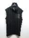 �㴰���nude:masahiko maruyama ���̡���:�ޥ��ҥ��ޥ���/SLEEVELESS HOODIE w/PRINTED PATCHES/Black