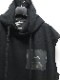 �㴰���nude:masahiko maruyama ���̡���:�ޥ��ҥ��ޥ���/SLEEVELESS HOODIE w/PRINTED PATCHES/Black