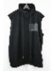 �㴰���nude:masahiko maruyama ���̡���:�ޥ��ҥ��ޥ���/SLEEVELESS HOODIE w/PRINTED PATCHES/Black