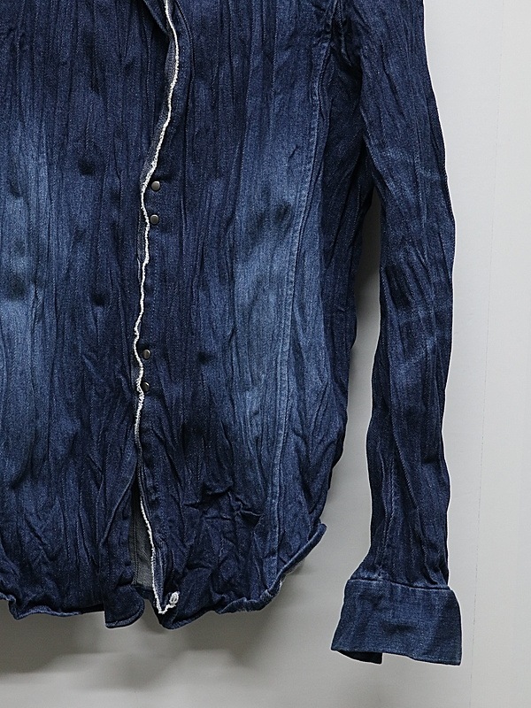 wjk�����֥른��������/2-hook denim shirt/indigo used