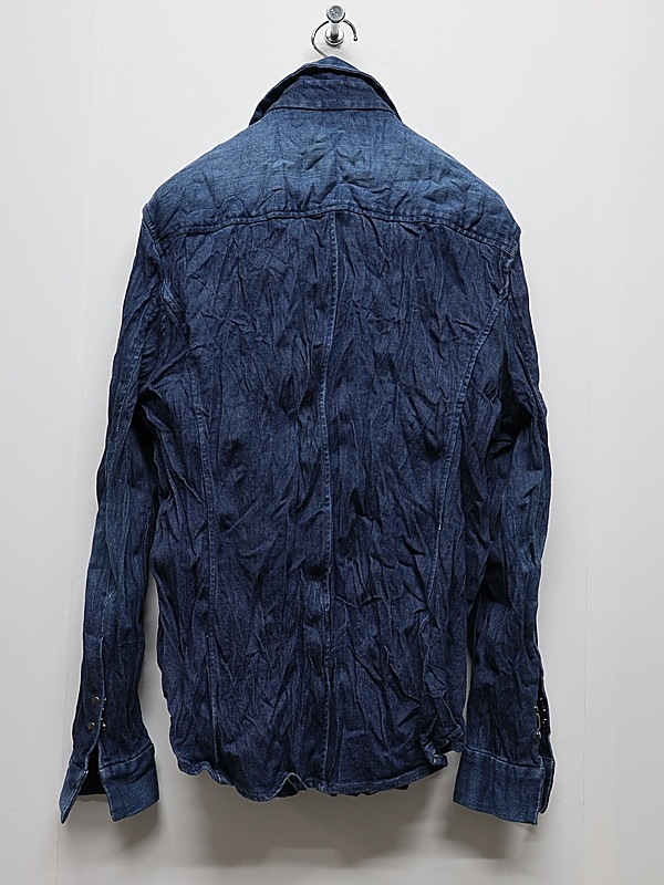 wjk�����֥른��������/2-hook denim shirt/indigo used