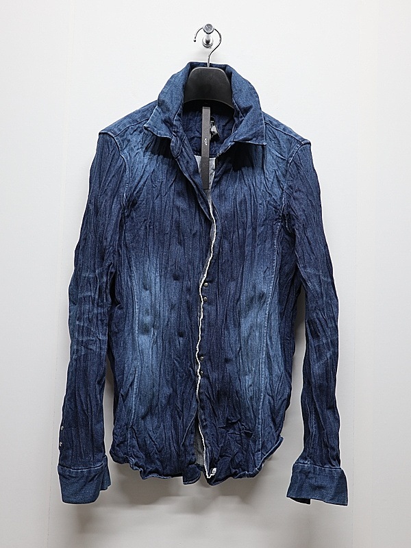 wjk�����֥른��������/2-hook denim shirt/indigo used