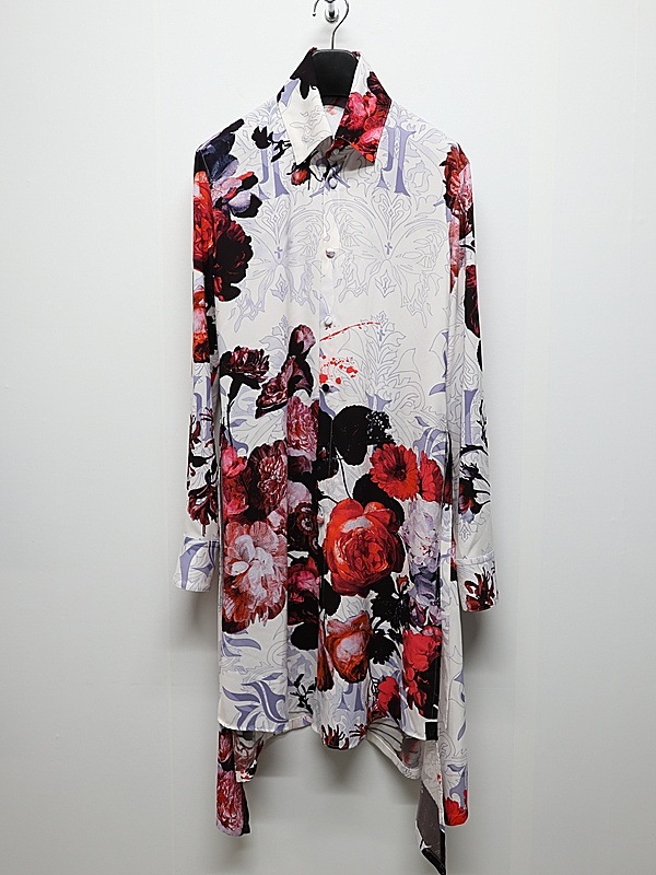 (ͽ���ʡ�10������11������ͽ��/kiryuyrik������奦����奦/Goth Flora Flare Shirt/White
