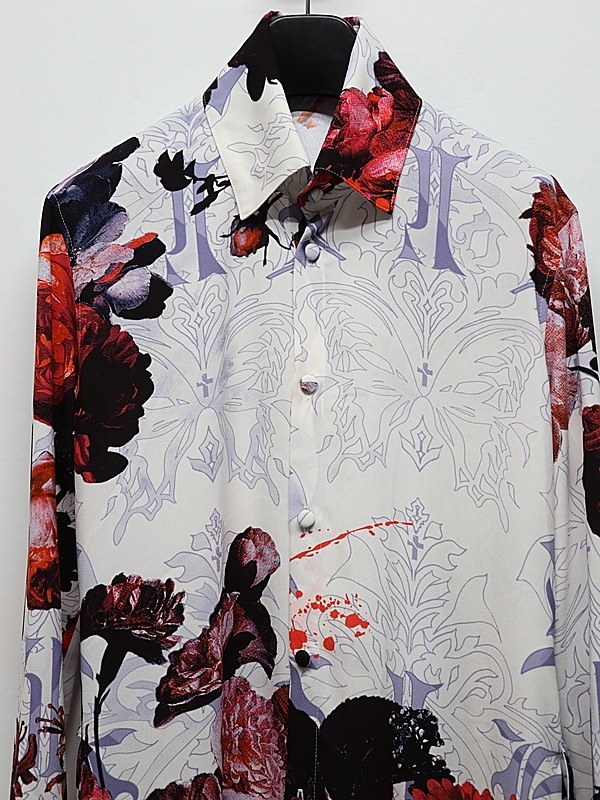 (ͽ���ʡ�10������11������ͽ��/kiryuyrik������奦����奦/Goth Flora Flare Shirt/White
