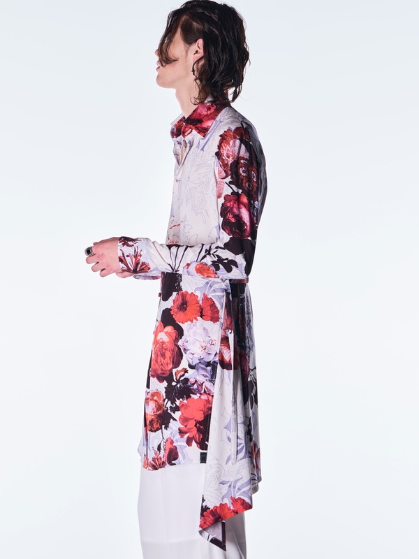 (ͽ���ʡ�10������11������ͽ��/kiryuyrik������奦����奦/Goth Flora Flare Shirt/White