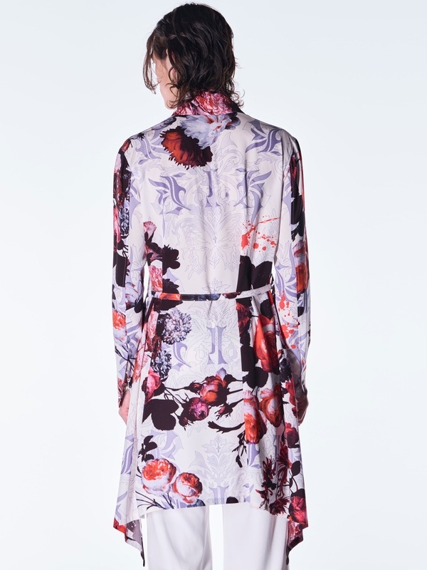 (ͽ���ʡ�10������11������ͽ��/kiryuyrik������奦����奦/Goth Flora Flare Shirt/White