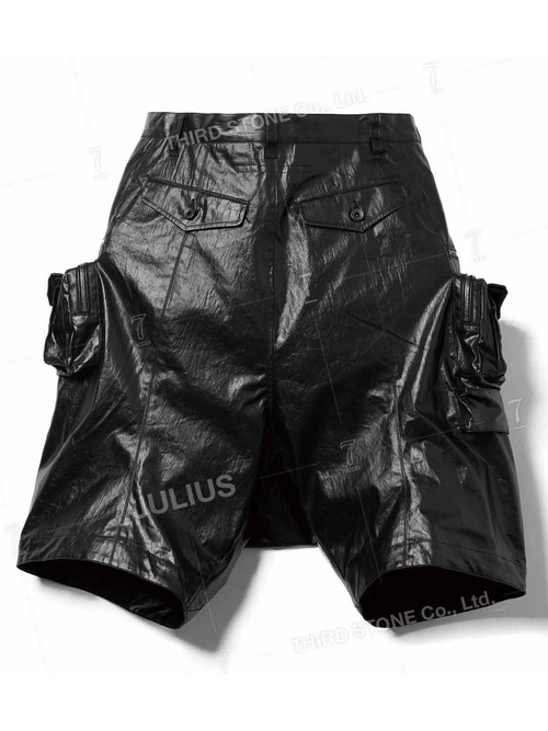 (ͽ����)2��3������ͽ��/JULIUS����ꥦ��/LAMINATED CLOTH TROUSERS21/BLACK��