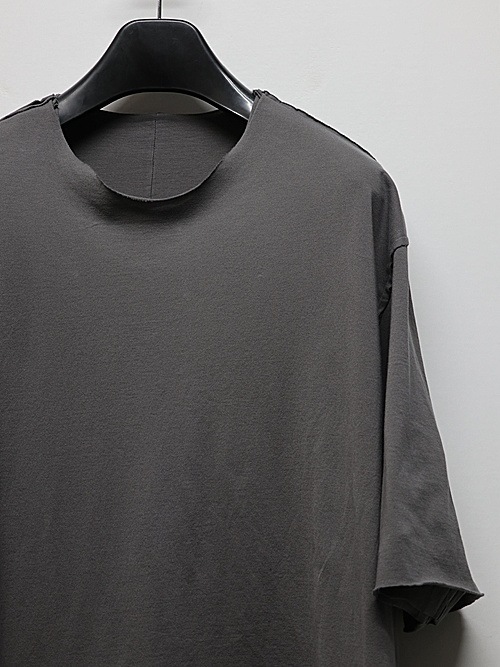 ATTACHMENT�������å�����/80/2 PIMA CO JERSEY OVERSIZED LAYERED S/S TEE/D.GRAY