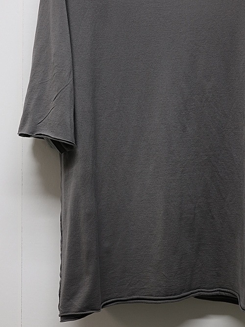 ATTACHMENT�������å�����/80/2 PIMA CO JERSEY OVERSIZED LAYERED S/S TEE/D.GRAY
