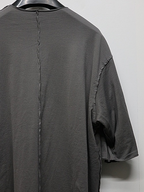 ATTACHMENT�������å�����/80/2 PIMA CO JERSEY OVERSIZED LAYERED S/S TEE/D.GRAY