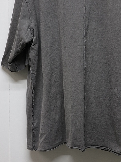 ATTACHMENT�������å�����/80/2 PIMA CO JERSEY OVERSIZED LAYERED S/S TEE/D.GRAY