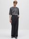 �㴰���ATTACHMENT�������å�����/80/2 PIMA CO JERSEY OVERSIZED LAYERED S/S TEE/D.GRAY