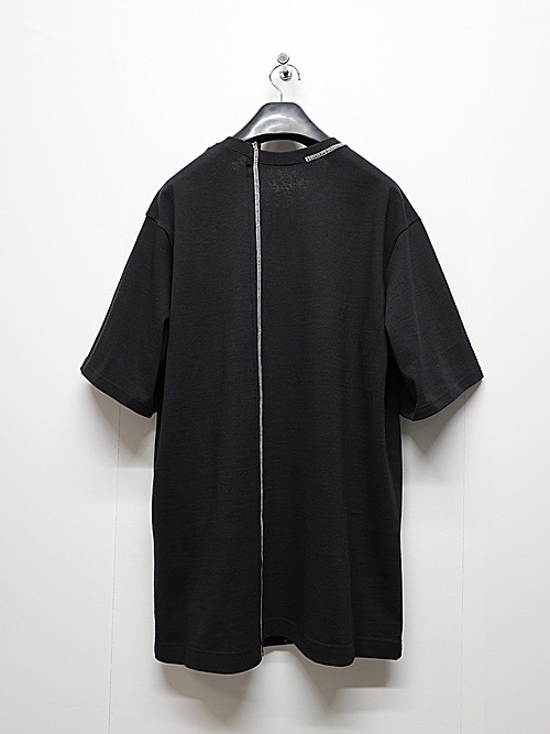 Ground Y�����饦��ɥ磻/BELLY SLUB JERSEY SWITTING T-SHIRT/BLACK