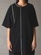 Ground Y�����饦��ɥ磻/BELLY SLUB JERSEY SWITTING T-SHIRT/BLACK