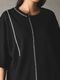 Ground Y�����饦��ɥ磻/BELLY SLUB JERSEY SWITTING T-SHIRT/BLACK