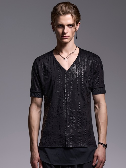 (ͽ���ʡ�5��6������ͽ��/kiryuyrik������奦����奦/HAKU-BEATENJIKU Layered-T/BlackBlackLining