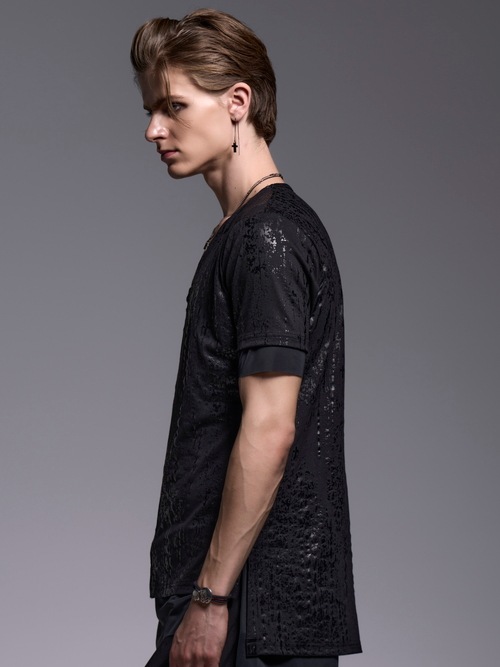 (ͽ���ʡ�5��6������ͽ��/kiryuyrik������奦����奦/HAKU-BEATENJIKU Layered-T/BlackBlackLining