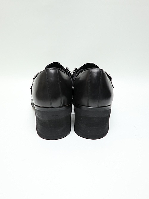 (ͽ���ʡ�8��9������ͽ��/THE ONENESS�������ͥ�/Eco Horse Hide Gladiator Ankle Boots/Black