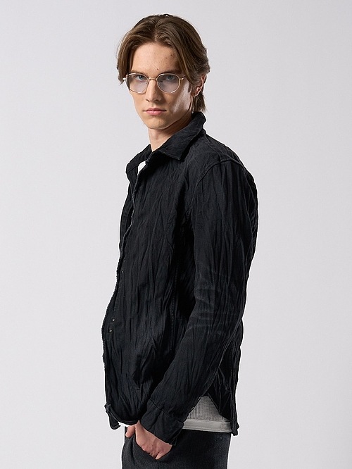 (ͽ���ʡ�9��10������ͽ��/wjk�����֥른��������/2-hook denim shirt/black used