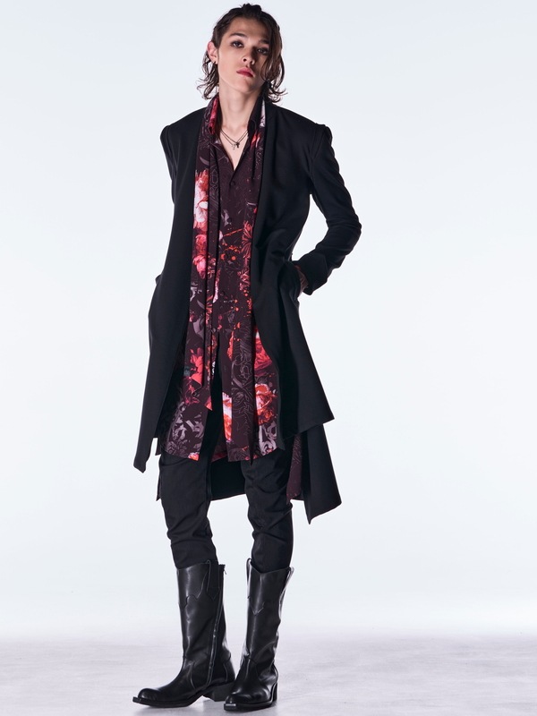 (ͽ���ʡ�10������11������ͽ��/kiryuyrik������奦����奦/Goth Flora Flare Shirt/Black