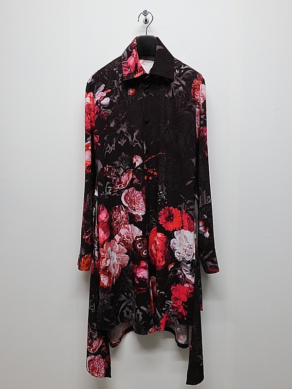 (ͽ���ʡ�10������11������ͽ��/kiryuyrik������奦����奦/Goth Flora Flare Shirt/Black